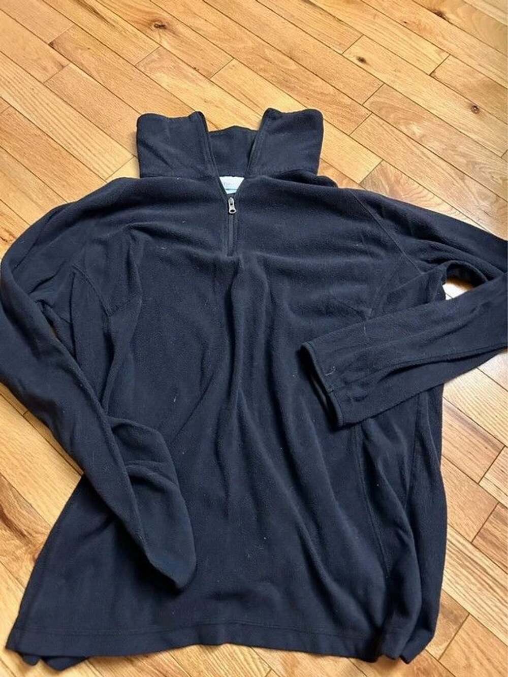 Columbia 1/4 Zip Fleece Pullover Size XL Black